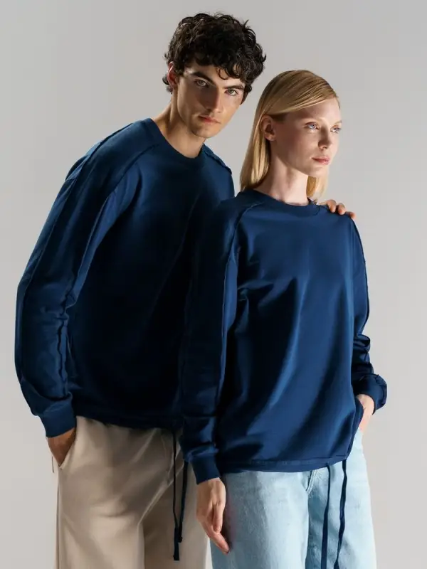 Свитшот унисекс Vozduh, темно-синий, размер XS/S Свитшот унисекс Vozduh, темно-синий, размер XS/S