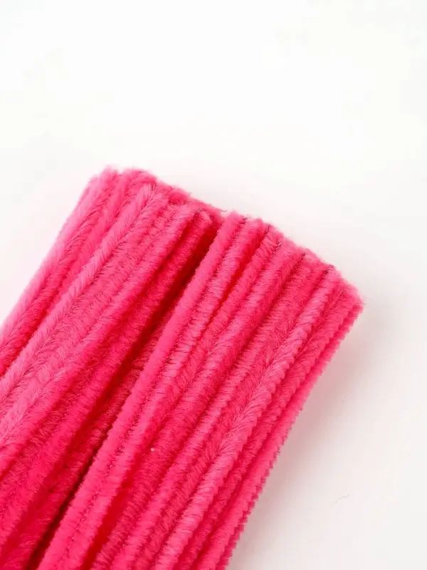 Синельная проволока набор 50 шт., розовая, 30 см