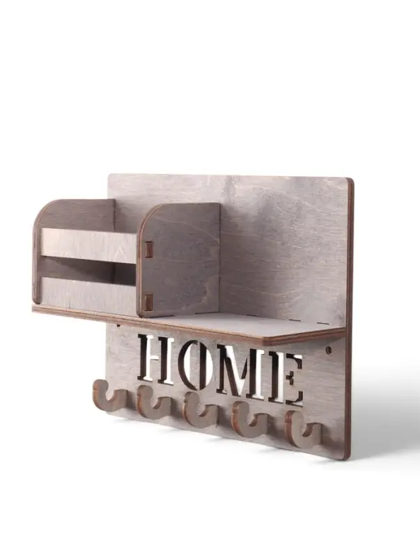 Ключница настенная HOME, 5 крючков, 24&times;18&times;7.5