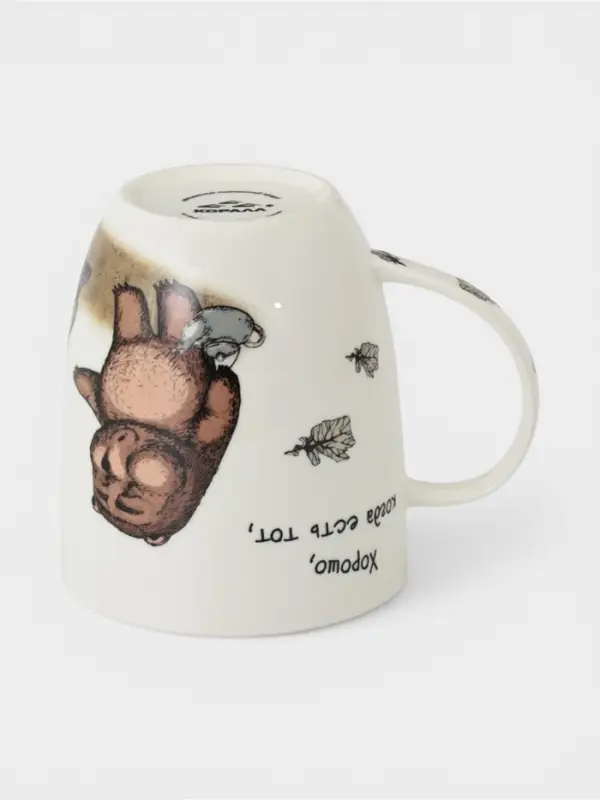 Кружка КОРАЛЛ &laquo;Ёжик в тумане&raquo;, 380 мл, фарфор, белая