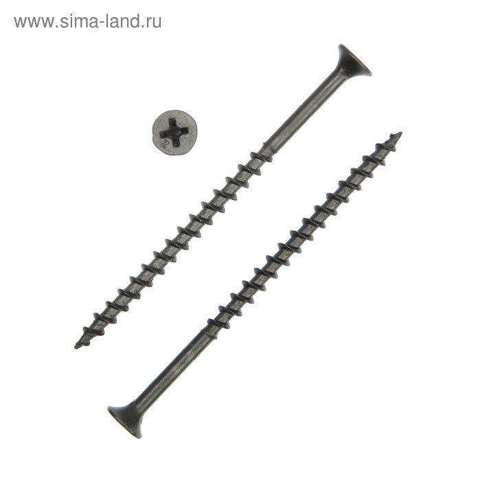 Саморез по дереву, 4.2х70 мм, оксид, крупный шаг, в упаковке 2500 шт. Саморез по дереву, 4.2х70 мм, оксид, крупный шаг, в упаковке 2500 шт.