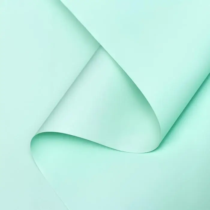 Пленка для декора и флористики, матовая, 65 микрон, пастельный зелёный, 57 см&times;10 м