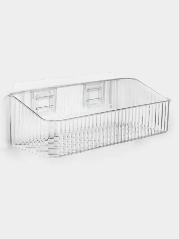 Полка для ванной настенная, цвет прозрачный Полка для ванной настенная, цвет прозрачный