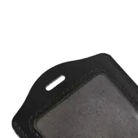 Бейдж - карман вертикальный, 70&times;100 мм, внутренний размер 83&times;51 мм, ПВХ, чёрный