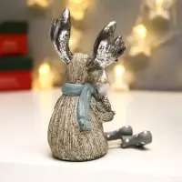 Фигурка светящаяся &laquo;Лосик с серебристыми рогами со свечой&raquo;, 15.5&times;7&times;8.7 см, МИКС