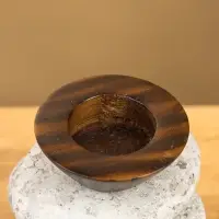 Подсвечник "Каменная башня" камень 10х10х13 см, цв. серый