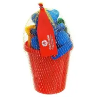 Набор игрушек для песочницы: ведёрко, 4 формочки для песка, грабли, лопатка, МИКС