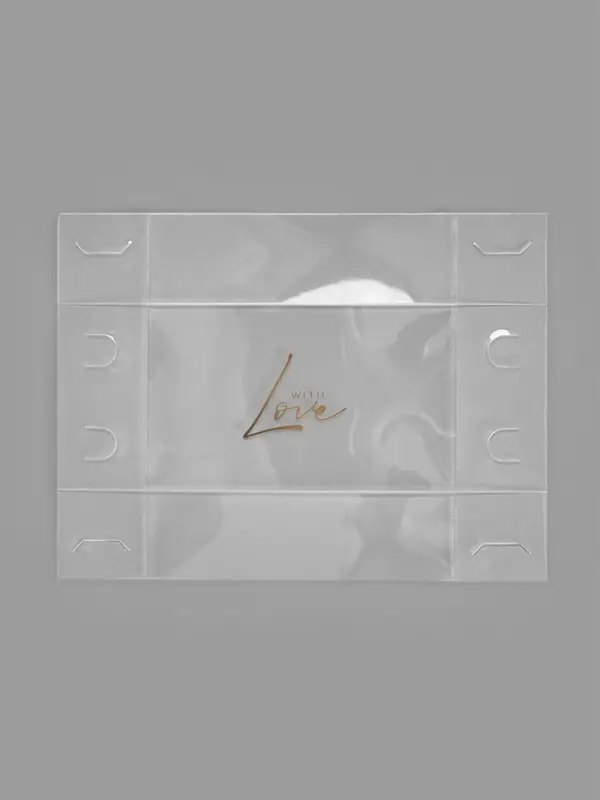 Коробка для 2 конфет с ячейками With love, 10&times;6&times;3 см