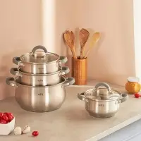 VETTA Вена Кастрюля 16х9,5см. 1,9л. со стекл. крышкой, индукция