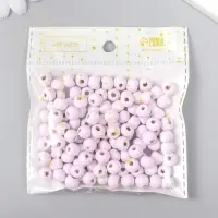Бусины для творчества дерево "Ирис" d-0,8 см, набор 20 гр