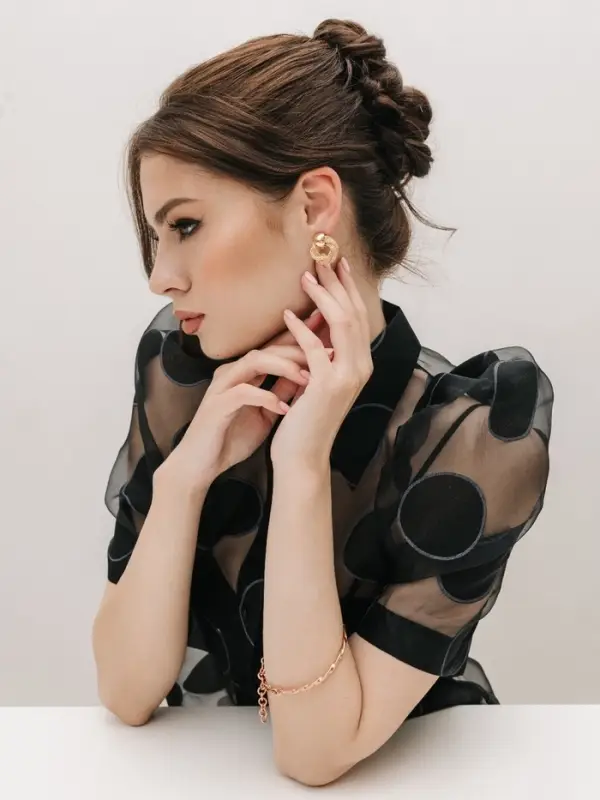 Серьги металл &laquo;Круги переплетение&raquo;, цвет золото