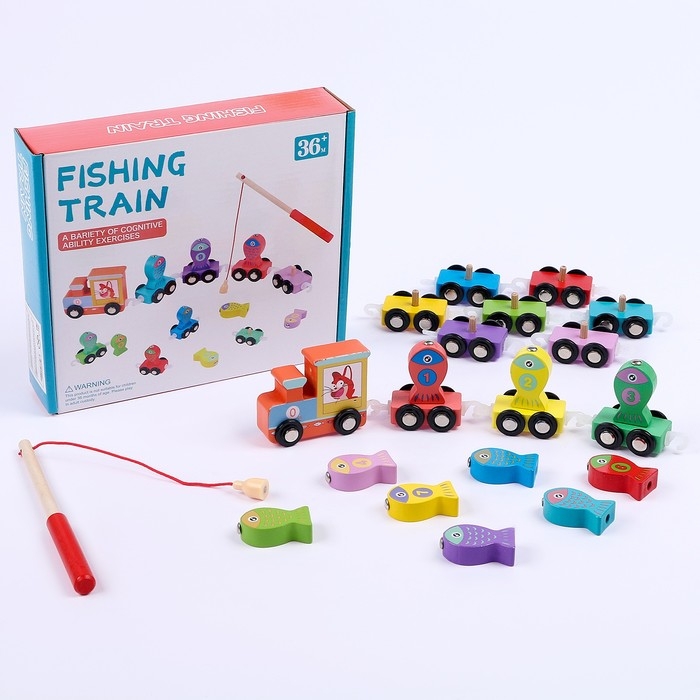 Детская деревянная игрушка 2 в 1 Конструктор + рыбалка «Путешествие» 21,5х4,5х18 см Детская деревянная игрушка 2 в 1 Конструктор + рыбалка «Путешествие» 21,5х4,5х18 см