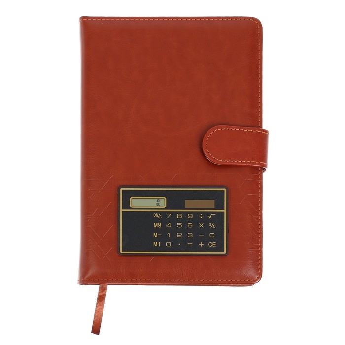 Ежедневник недатированный А5, 140 листов в клетку, с калькулятором, обложка пвх, МИКС Ежедневник недатированный А5, 140 листов в клетку, с калькулятором, обложка пвх, МИКС