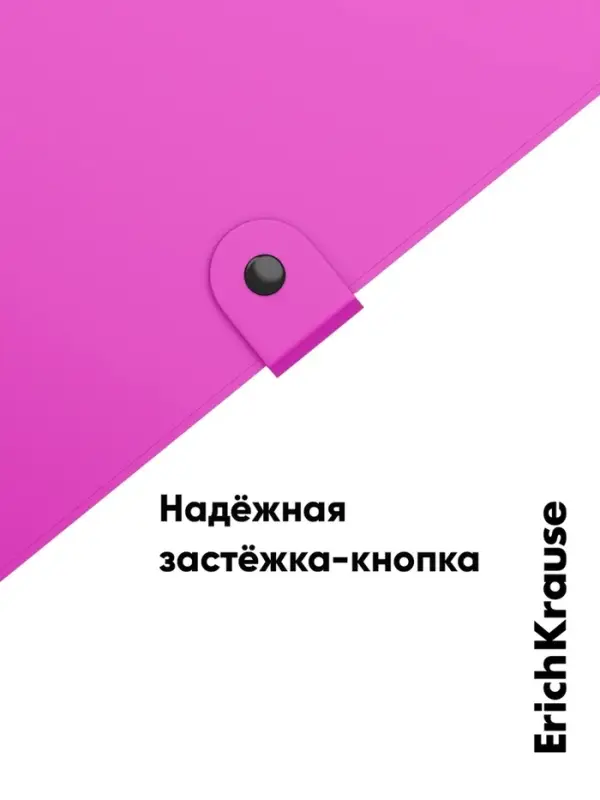 Папка-картотека на кнопке А4, ErichKrause Matt Neon, с 4 отделениями, пластик, микс Папка-картотека на кнопке А4, ErichKrause Matt Neon, с 4 отделениями, пластик, микс