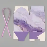 Коробка подарочная самосборная Present, 12&times;12&times;12 см, с лентой