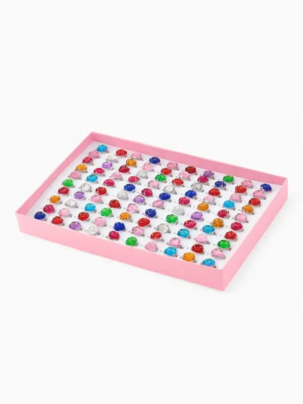 Кольцо &laquo;Выбражулька. Розочка&raquo;, МИКС, безразмерное