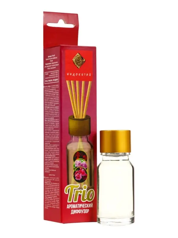 Аромадиффузор Trio10 роза, фиалка, гвоздика, 10 мл