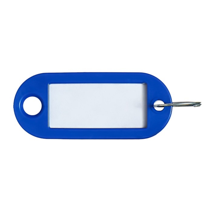 Набор брелоков для ключей, 100 штук, 53 мм, цвет синий Набор брелоков для ключей, 100 штук, 53 мм, цвет синий