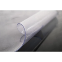 Скатерть на стол гиб.стекло Dekorelle 120х80см рифленая толщ 0,8мм прозрач