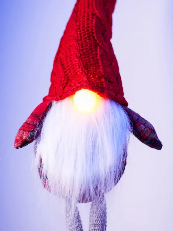 Фигура текстиль «Гном в красном» 55 см, 1 LED, от батареек AG13×3, свечение тёплое белое Фигура текстиль «Гном в красном» 55 см, 1 LED, от батареек AG13×3, свечение тёплое белое