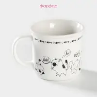 Кружка Доляна &laquo;Тайная жизнь&raquo;, 360 мл, фарфор, белая