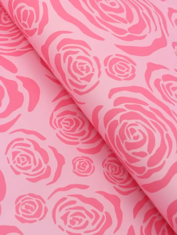 Пленка для цветов, &laquo;Цветы&raquo;, розовая, 57&times;57 см