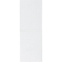 Блокнот А5 60л Attache Metallic Голубой клетка, греб, картон, фольга