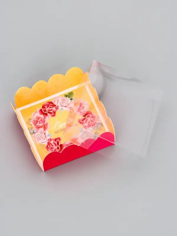 Коробка для печенья, «Сладких моментов», 7×7×3 см Коробка для печенья, «Сладких моментов», 7×7×3 см