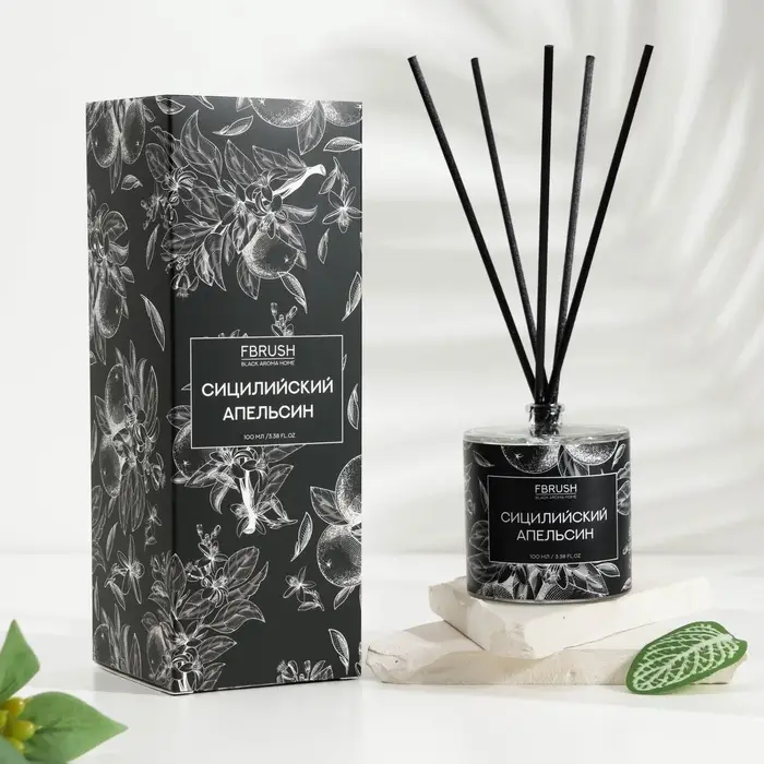 Диффузор ароматический BLACK AROMA HOME Диффузор ароматический BLACK AROMA HOME "Сицилийский апельсин", 100 мл