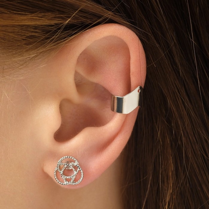 Серьги «Каффы» имидж, цвет серебро, набор