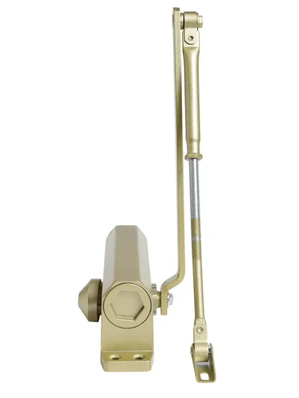 Доводчик дверной ТУНДРА d=80GP, до 80 кг, цвет золото