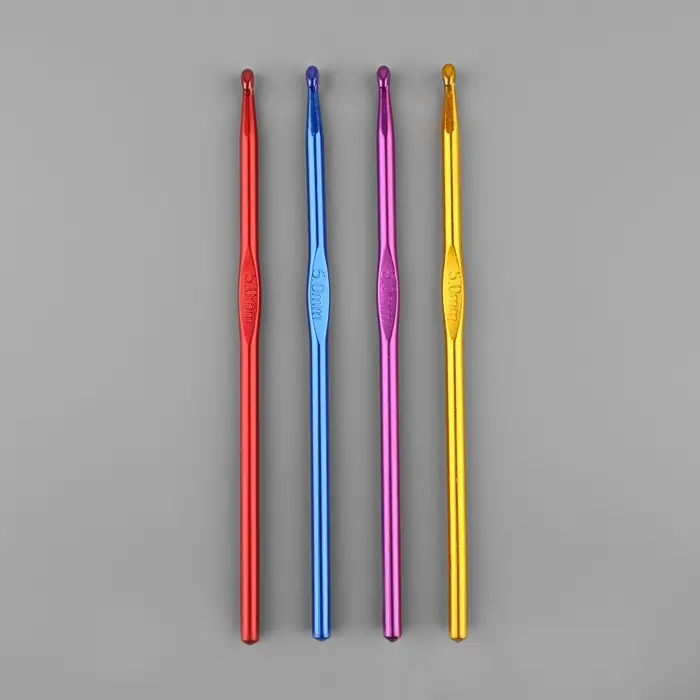 Крючок для вязания, d=5 мм, 15 см, МИКС