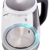 Чайник HYK-G8880 2л. 2200Вт серый-серебристый