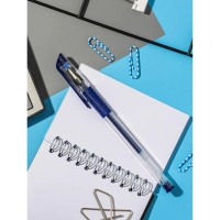 Ручка гелевая неавтомат. Attache Gelios-010 синий стерж, 0,5мм,манж