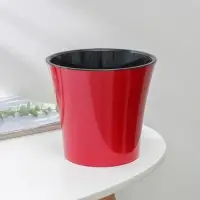 Кашпо для цветов со вставкой «Арте», 2 л, цвет красно-чёрный Кашпо для цветов со вставкой «Арте», 2 л, цвет красно-чёрный