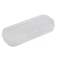 Пенал - футляр &laquo;Стамм. Cristal&raquo;, 90&times;217&times;43 мм, пластиковый, прозрачный, бесцветный, европодвес