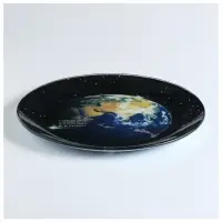 Тарелка РОСКОСМОС х ONLYTOP, d=23 см, чёрная