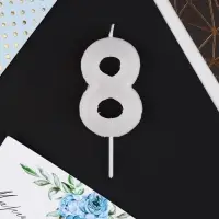 Свеча для торта, цифра «8», 5,5 х 8 см Свеча для торта, цифра «8», 5,5 х 8 см