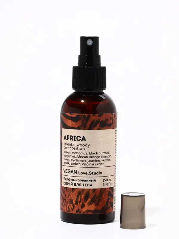 Мист парфюмированный спрей для тела VEGAN.Love.Studio Africa, 150 мл
