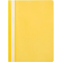 Скоросшиватель пластиковый A4  (100/110) жел 10шт/уп Россия