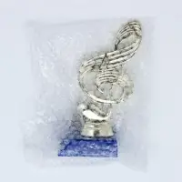 Кубок &laquo;Скрипичный ключ&raquo;, наградная фигура, подставка пластик синяя, 14.5&times;6.5&times;6 см