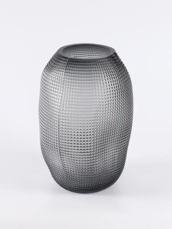 Ваза для цветов &laquo;Аллесио&raquo;, 30&times;20 см, стекло, чёрная