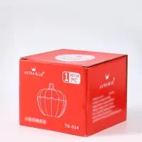 Шкатулка для украшений с крышкой &laquo;Тыковка&raquo;, прозрачная, стекло, 6.7&times;6.7&times;7.5 см