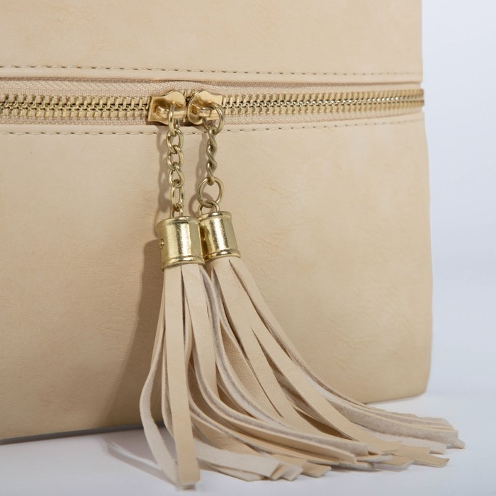 Сумка кросс-боди на молнии, цвет бежевый Сумка кросс-боди на молнии, цвет бежевый