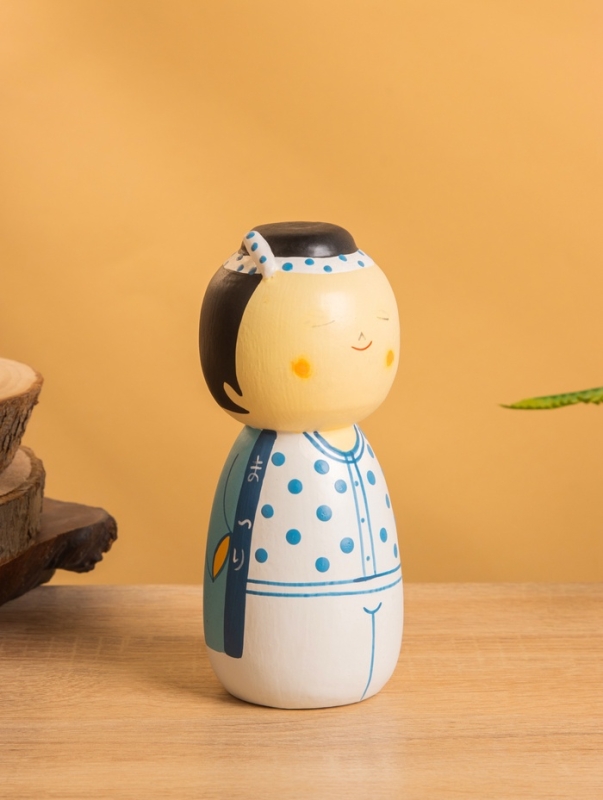 Деревянная кукла кокеши Деревянная кукла кокеши "Хару" 7х7,5х15 см