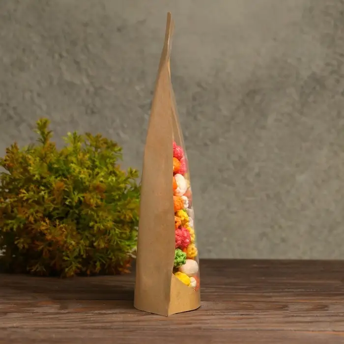 Пакет Zip-lock Крафт с прозрачной стенкой 18 Х 26 + 4 см Пакет Zip-lock Крафт с прозрачной стенкой 18 Х 26 + 4 см