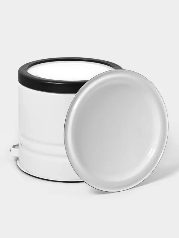 Ведро ц/шт с/кр с под. 10л (белая)Без декора Ведро ц/шт с/кр с под. 10л (белая)Без декора