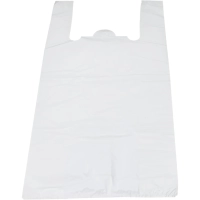 Пакет-майка ПНД 28+15х54 см, 15 мкм, 100 шт/уп, белый S