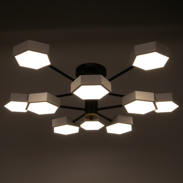 Люстра 1318/10WT LED 240Вт 3000-6000К белый 87х90х25 см BayerLux