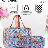 Набор косметичек для бассейна 2 в 1 &laquo;Русалка&raquo;, с рисунком, разноцветный